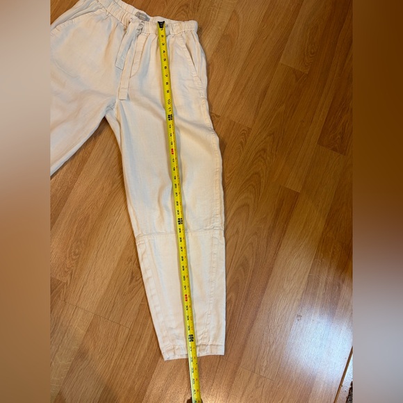 Everlane Bone Color The Linen Pull-On Barrel Pant Size S - Picture 8 of 11